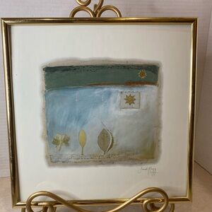 Sarah Nagg Abstract Art Sky Nature Sun Wall Framed 10x10” Litho Print